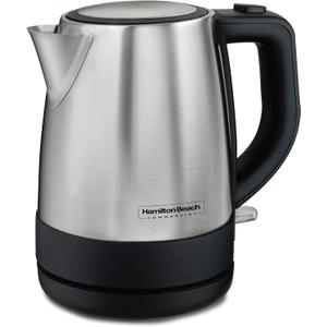 Hamilton Beach Commercial HKE110 1 Liter Hot Water Tea Kettle, Hospitality Rated, Stainless Steel