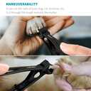 Ultra Wide Jaw Opening Nail Clippers Set, Toenail Clippers for Thick Nails, Heavy Duty Nail Cutter, Stainless Steel Toe Nail Clippers for Seniors, Men & Women Manicure,Pedicure,Big(Black)