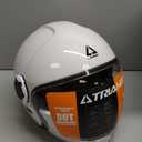 TRIANGLE Open Face Motorcycle Helmet Half for Men and Women Cruiser Scooter Street Bike DOT Approved (XX-Large, White)