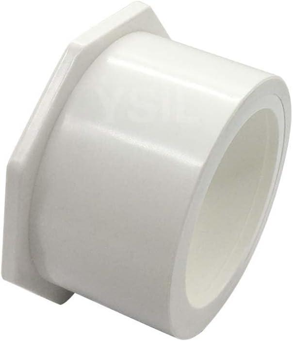 YSIL 1Pcs 3" X 2" PVC Reducing Bushing(Spigot X Socket) Pipe Fitting Adapter PVC Pipe Reducer Bush for Plumbing Connection