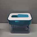 Waterdrop 200-Gallon Long-Life 40-Cup Large Water Filter Dispenser with 1 Filter, Healthy Gift for Home and Office, 5X Times Lifetime, Reduces Chlorine, PFOA/PFOS and More, BPA Free, Turquoise