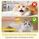 Cat Steam Brush, 3 in 1 Cat and Dog Grooming Brush for Shedding, Pet Hair Cleaning, Silicone Massage, Anti-Static Pet Spray Hair Removal Comb