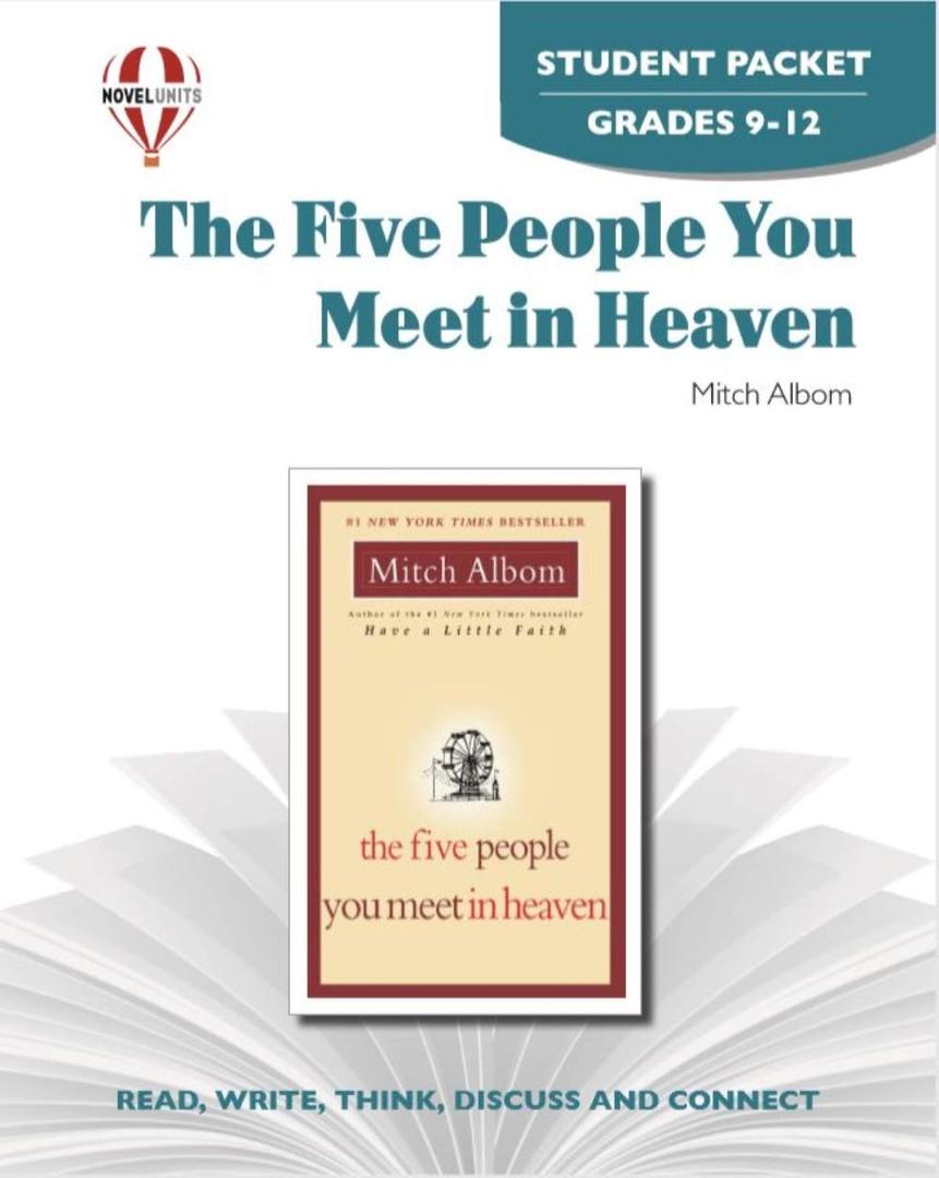 Five People You Meet In Heaven - Student Packet by Novel Units Five People You Meet In Heaven - Student Packet by Novel Units