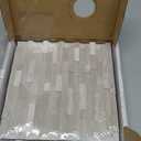 SUNWINGS 4Sheet Peel and Stick Mosaic Natural 3D Stone Self Adhesive Marble Tiles, 11.5" x 10.7" Stick on Backsplash for Kitchen Bathroom Fireplace Vanity, Mixed Tan