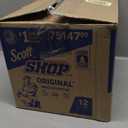Scott Shop Original Blue Towels (75147), 9.4"x11" Cloth-like Paper Towel (12 Rolls of 55 Sheets, 660 Sheet Total)