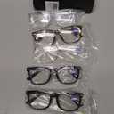 CCVOO Reading Glasses for Women/Men, Eyeglasses, Blue Light Readers for Women/Men, Computer Eye Glasses, Cheaters (2 Black/ 2 Transparent/ 1 Turtle), +1.25