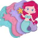 HiYZ Mermaid Ice Packs for Lunch Boxes - Reusable Kids Ice Packs - Quick Freeze, Space Saving, Long-Lasting Cooler for Lunch Box, Thin Ice Packs Ideal for Travel, Picnics, and School
