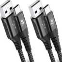 sweguard USB Type C Charger Cable [2-Pack,10ft+6.6ft+3.3ft] iPhone 15 Charger Nylon Braided Cord for iPhone 15 Pro Max Samsung Galaxy S23 S22 S21 S20 S10 S9 Note 20 10 Flip A53 A54 Pixel LG Moto PS5