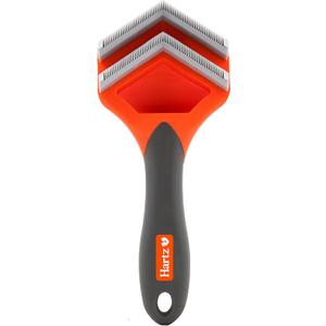 Hartz Groomer's Best Fur Fetcher De-Shedder Dog Brush,Black