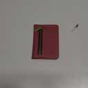 Strapurs Magnetic Card Holder Compatible with MagSafe Phones and Cases, PU Leather Slim Phone Wallet for iPhone 16/ 15/ 14/ 13/ 12/ Pro/ Max/ Plus, 4 Card Slots RFID Blocking with Zipper Pocket - Burgundy