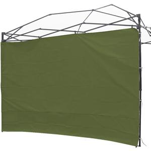 Canopy Sunwall Sidewall Gazebos Tent Waterproof for 10x10ft Pop up Straight Leg Gazebos Outdoor Instant Canopies 1 Pcs Green Only