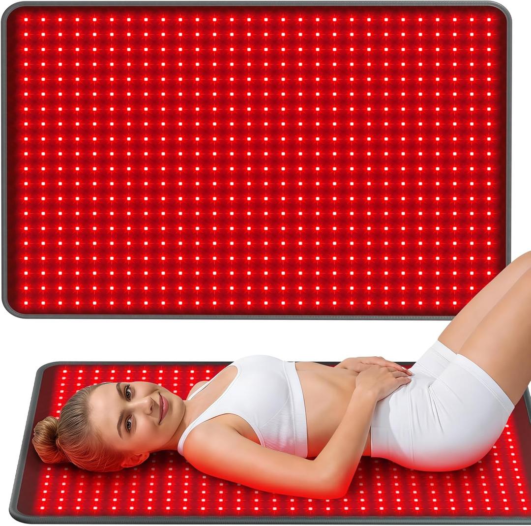 Comfytemp 41.5 x 26 Red Light Therapy Pad for Body, FSA Eligible HSA Wearable Near Infrared Light Wrap, 660nm & 850nm Light Pad for Back Joint Muscle, Gifts for Mom Women Men