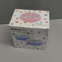 Kids Original Snack Spinner Bundle - Reusable Snack Container with 5 Compartment Dispenser and Lid | BPA and PVC Free | Dishwasher Safe | No Spill, Leakproof,for Toddlers,School (Purple-2Pack)