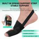 Healrecux Bunion Corrector for Women Men Big Toe, Bunion Splint Brace Big Toe Straightener for Bunion Relief, Bunion Fix Hallux Valgus Correction for Day Night Support