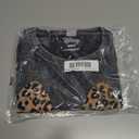 Junior's Mickey & Friends Cheetah Print Minnie Mouse Bow T-Shirt (Black, XXL)