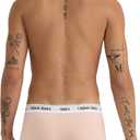 Organic Basics Men's Easy 6" Cotton Boxer Brief Underwear (Pink, XL)