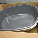 IRIS USA XX-Large Top Entry Cat Litter Box, Dog Proof, Gray/White
