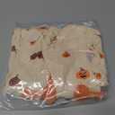 Newborn Baby Girl Halloween Outfit Ruffle Long Sleeve Pumpkin Romper Jumpsuit With Headband Bodysuit Overalls Clothes (0-3 Months, Apricot 3)