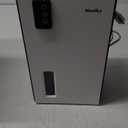 NineSky Dehumidifier for Home, 95 OZ Water Tank, (1000 sq.ft) Dehumidifiers for Bathroom Bedroom Basement with Auto Shut Off,7 Colors LED Light(White)