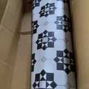 5' x 7' Upgraded Waterproof Rug-Look Vinyl Floor Mat, Area Mat for Kitchen