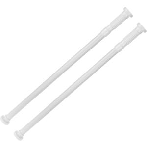 Sliding Glass Door Security Bar White Color - Feel Safe at Home with These 23" to 40" Adjustable Home Security Bars 7/8" Dia. (2-Pack)