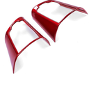 JUIVEEL Car Steering Wheel Button Panel Frame Cover Decor Sticker Compatible with Kia Stinger 2017-2024 Accessories (Glossy Red Style)