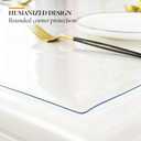 Deep Dream 1.5mm Clear Desk Cover Protector, 2448 Inch Clear Desk Cover, Rectangular Vinyl Desk Pad, PVC Plastic Table Cover for Office, Dresser, Night Stand, Computer & Writing Desk Tabletop