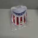 Beevarn 12 Pack Visors Hat Women Clear Colorful Adjustable Golf Hats UV Protection Party Cap Outdoor Sports (Print American flag-12pcs)