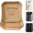 Small Air Fryer Liners Disposable 2 Qt for COSORI 2.1 Qt Air Fryer, Parchment Paper Baking Sheet Mini Air Fryer Liners