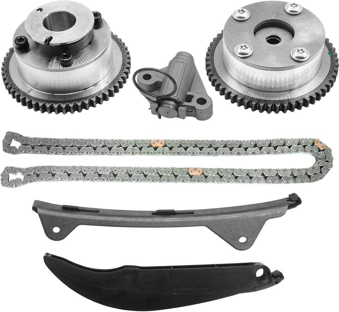 1.8 Timing Chain Kit w/VVT Sprocket for Hyundai Elantra 1.8L 2011-2014, for Kia Soul 2012-2013 2.0L L4 Engine Time Kit 24321-2E000 24350-2E001 24370-2E000 Timing Kit Guide Tensioner Cam Phaser