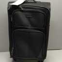 U.S. Traveler Aviron Bay Expandable Softside Luggage With Spinner Wheels, Black, Carry-on 23-Inch