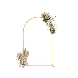 UDEAR 7.2FT Metal Arch Backdrop Stand,for Wedding Backgrounds Climbing Plants Event Decorations Outdoor Ceremonies,Gold