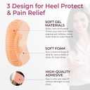 Heel Grips Pads for Loose Shoes - Welnove 12-Pair Heel Inserts Back of Heel Protect, Heel Inserts Blisters Pain, Rubbing, Prevent Slip, Fit Shoes, Boots, Sandals, High Heels, Men Women, Incarnadine
