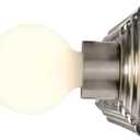 Nuvo Lighting 60/301 Transitional Four Light Vanity in Pwt, Nckl, B/S, Slvr. finish, 4lt Vanity Strip