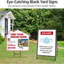 Plastic Sheets 24" x 36", 4mm Blank Yard Lawn Signs, 4 Pack Plastic Poster Board, Coroplast Sheets for Garage Yard Sale Sign, A-Frame, Warnings, Divider, Crafts, Packing