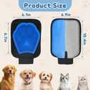 3 x Electrostatic Pet Hair Remover Glove, 2 in 1 Double Sided Pet Hair Removal Glove for Cats & Dogs, Washable Reusable Pet Grooming Glove for Couch, Furniture, Carpet, Car Seat, Curtain (1 PCS)