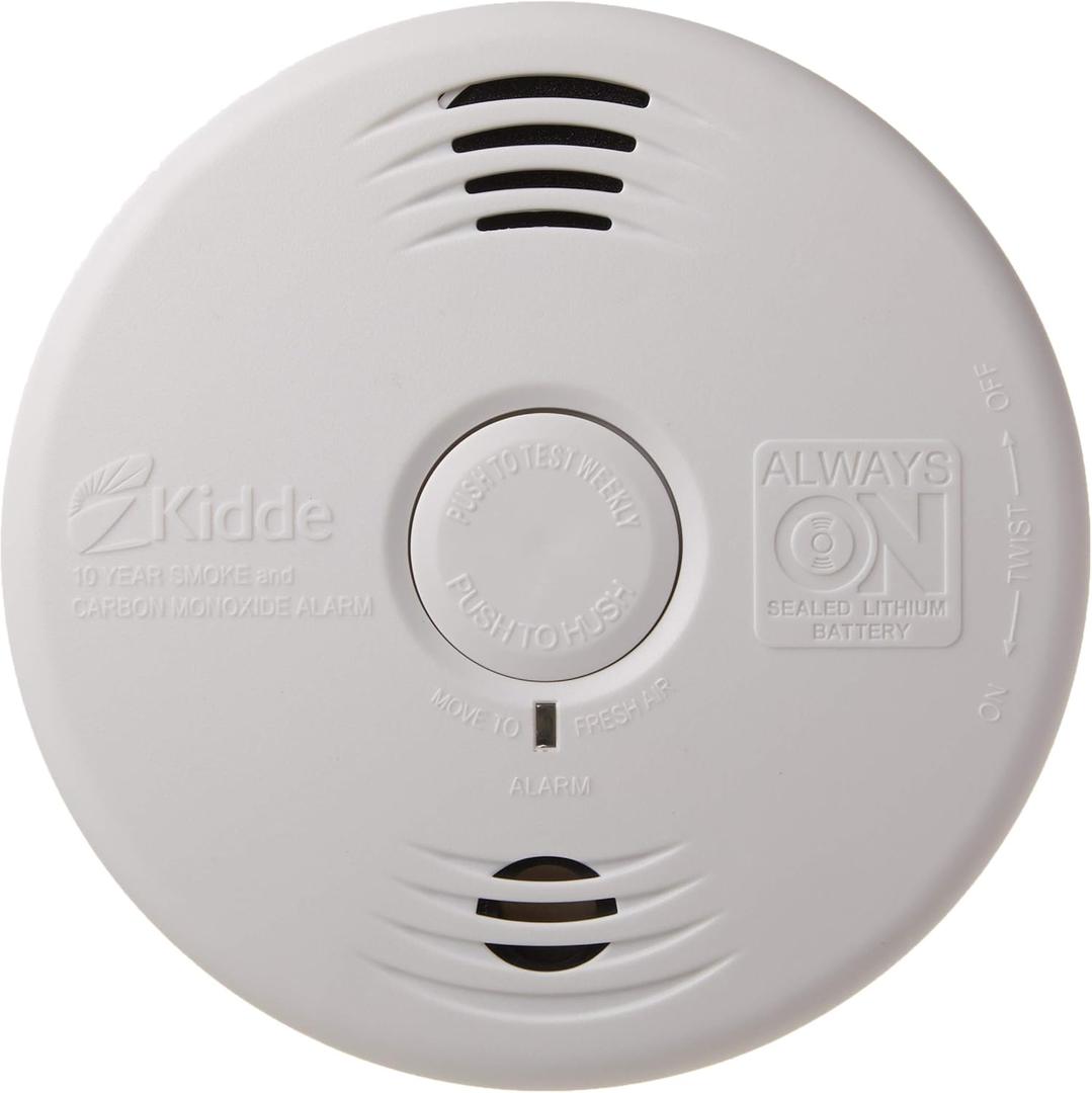 Kidde Smoke & Carbon Monoxide Detector, 10-Year Battery, Voice Alerts , 1 Count, EXP: 10 Years After Installation
