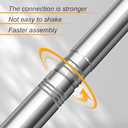 2-Section Extension Pole for Starlink Pole Mount Kit, Easy Installation for RV Placement