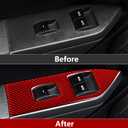 Car Window Lift Switch Sticker Carbon Fiber Decal Cover for Ford Mustang GT Shelby 2005 2006 2007 2008 2009 S197 Accessories