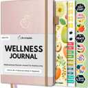 Life & Apples Wellness Planner - Food Journal and Fitness Diary with Daily Gratitude and Meal Planner for Healthy Living and Self-Care - Track Weight Loss Diet and Health Goals - Undated, Rose Gold