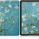 3 x Hand Strap Case for 2024 Release 7" Kindle Paperwhite (12th Gen) & Kindle Colorsoft Signature Edition, Shockproof Frame Cover with Auto-Wake/Sleep,Van Gogh Apricot Blossom
