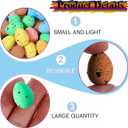 100 Pcs Foam Easter Egg Decoration 3-4 cm DIY Fake Eggs Artificial Foam Bird Eggs Garden Bird Nest Decor Easter Party Decorations Home Decor