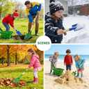 VICHTOP 10Pcs Kids Gardening Tools Set - Wheelbarrow Toys with Shovel, Rake, Hoe and Leaf Rake for Outdoor Backyard Play, STEM Educational Toys, for Toddler Boys & Girls Ages 3 4 5