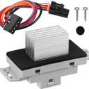 15-81773 HVAC Blower Motor Resistor Kit with Harness Fit for 2003 2004 2005 2006 Chevy Silverado Suburban Tahoe Avalanche Trailblazer GMC Sierra Envoy Yukon Cadillac Escalade 89019351 89018778 1581773