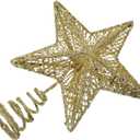 1pc Topper Ornament for Christmas Tree Decoration Festive Treetop Accessory for Friends Iron Craft