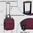 VANKEAN 16" Underseat Rolling Suitcase Travel Business Lightweight