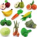 ONEST 11 Pieces Fruits Vegetables Figurines Realistic Detailed Plastic Fruits Vegetables Figures