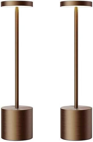 SAKRINGT Cordless Table Lamps Rechargeable,6000mAh Portable Battery Operated LED Table Light for Restaurant Outdoor