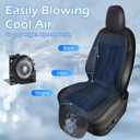 Cooling Car Seat Cushion, 12V-24V Ventilated Car Front Seat Pad with Powerful Fan, Breathable Mesh, 3-Speed Adjustable Airflow, Universal Fit for Cars, SUVs, Trucks, Vans