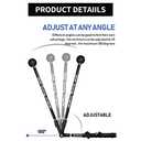 Golf Swing Trainer, Portable Golf Training Aid to Improve Hinge, Forearm Rotation, Shoulder Turn  Beginners Improve Golf Swing Exerciser Training Aid Adjustable Lightweight, (Black)